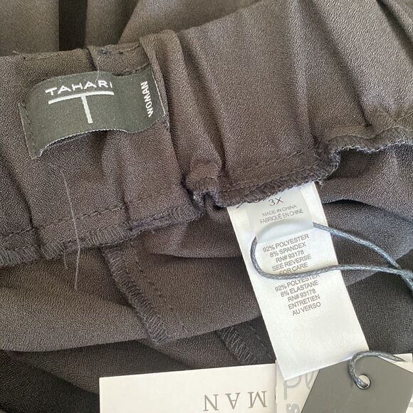 NWT Tahari Tapered Loose Fit Pull On Trousers - Picture 8 of 11